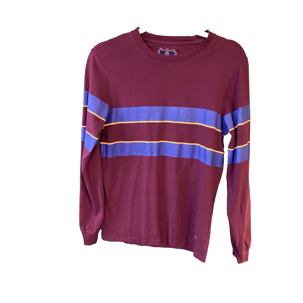 Harvard University Mens Small Original Signature Merchandise Striped Long Sleeve